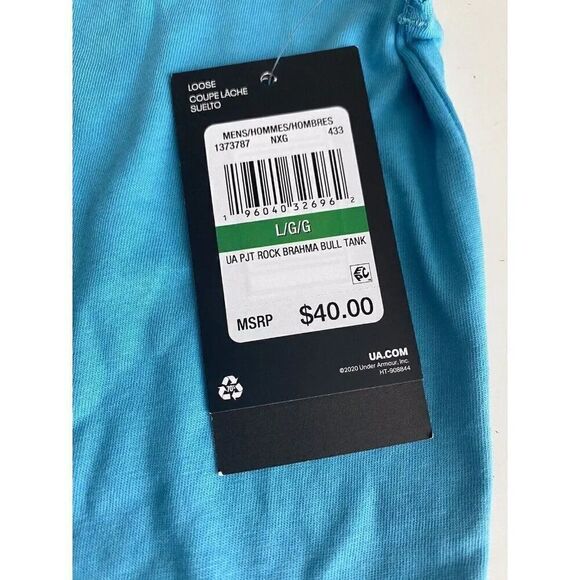 Under Armour UA Project Rock Brahma Bull Muscle Tank Top 1373787-433 Men's Sz L - Picture 3 of 10